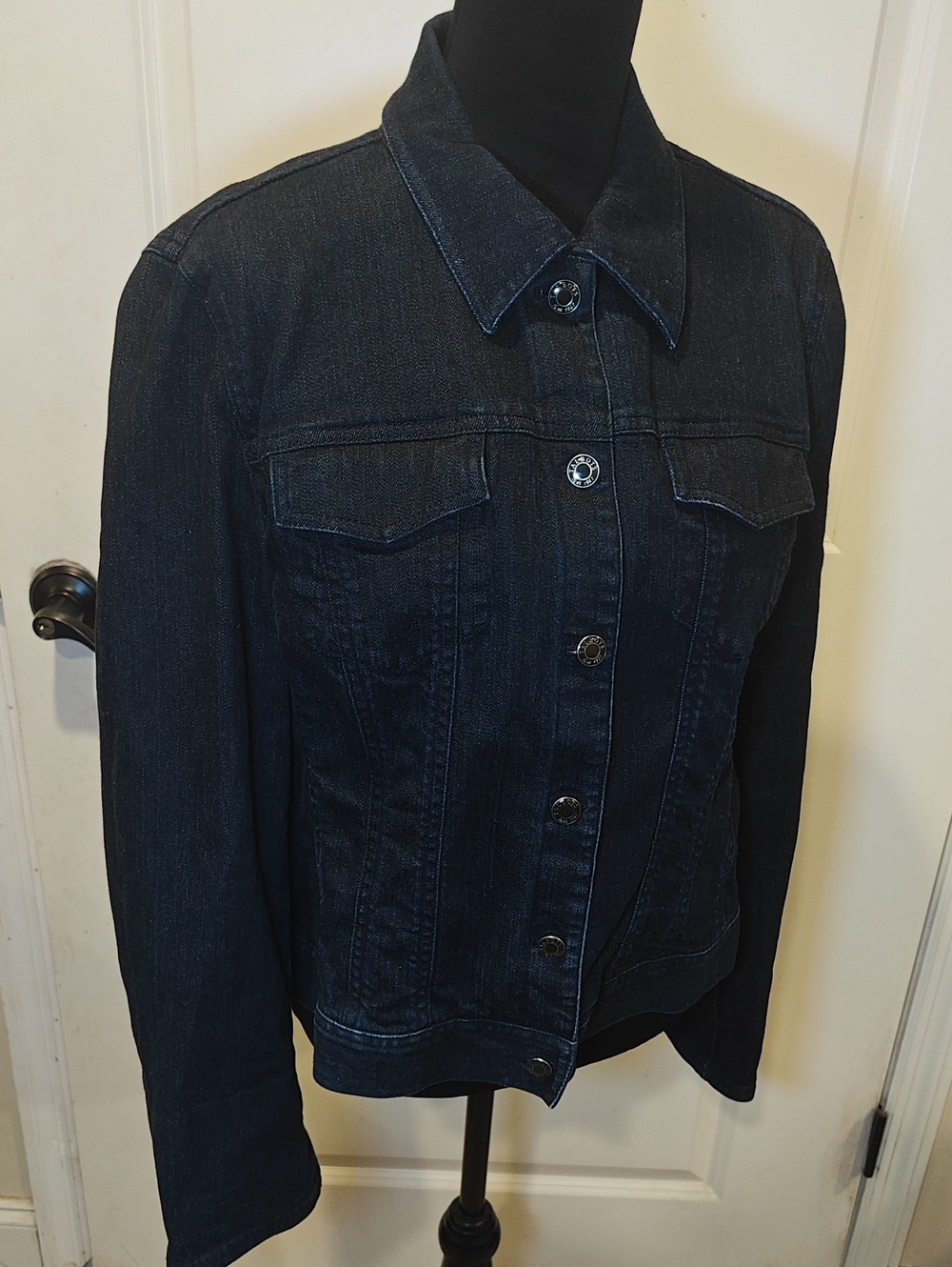 Talbots Dark Indigo Jean Jacket - Women's Button Front